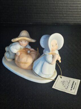 Homco 1991, Circle Of Friends "Harvest Time" Porcelain Figurine Matthew 9:37